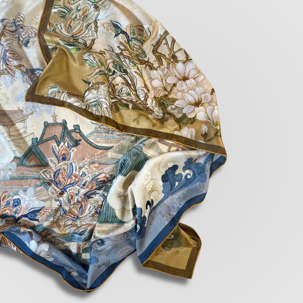 Silk Scarf Blooming Garden