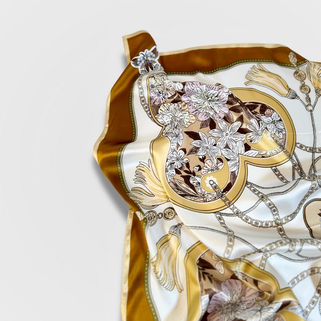 Silk Scarf Classical Overture (Gold)