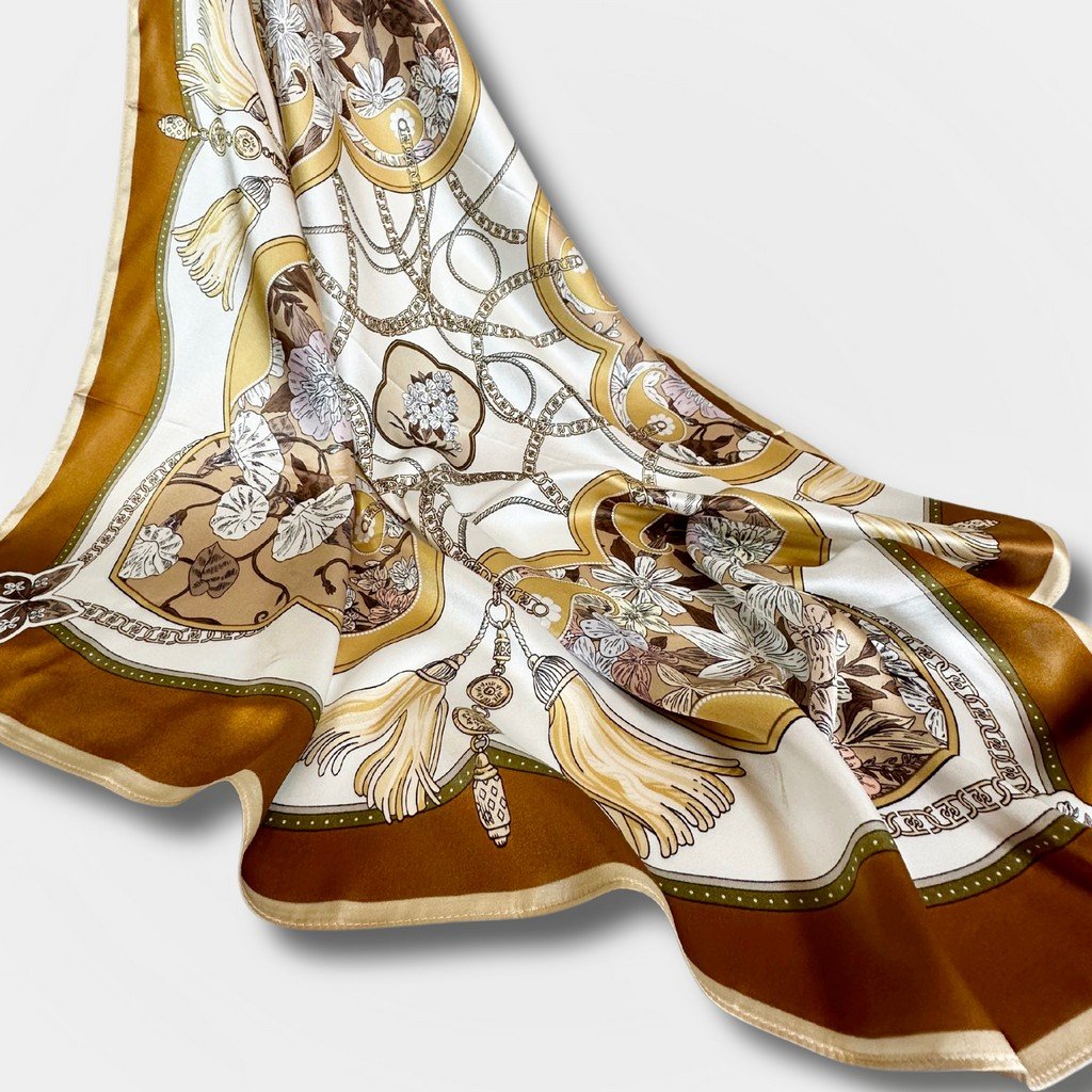 Silk Scarf Classical Overture (Gold)