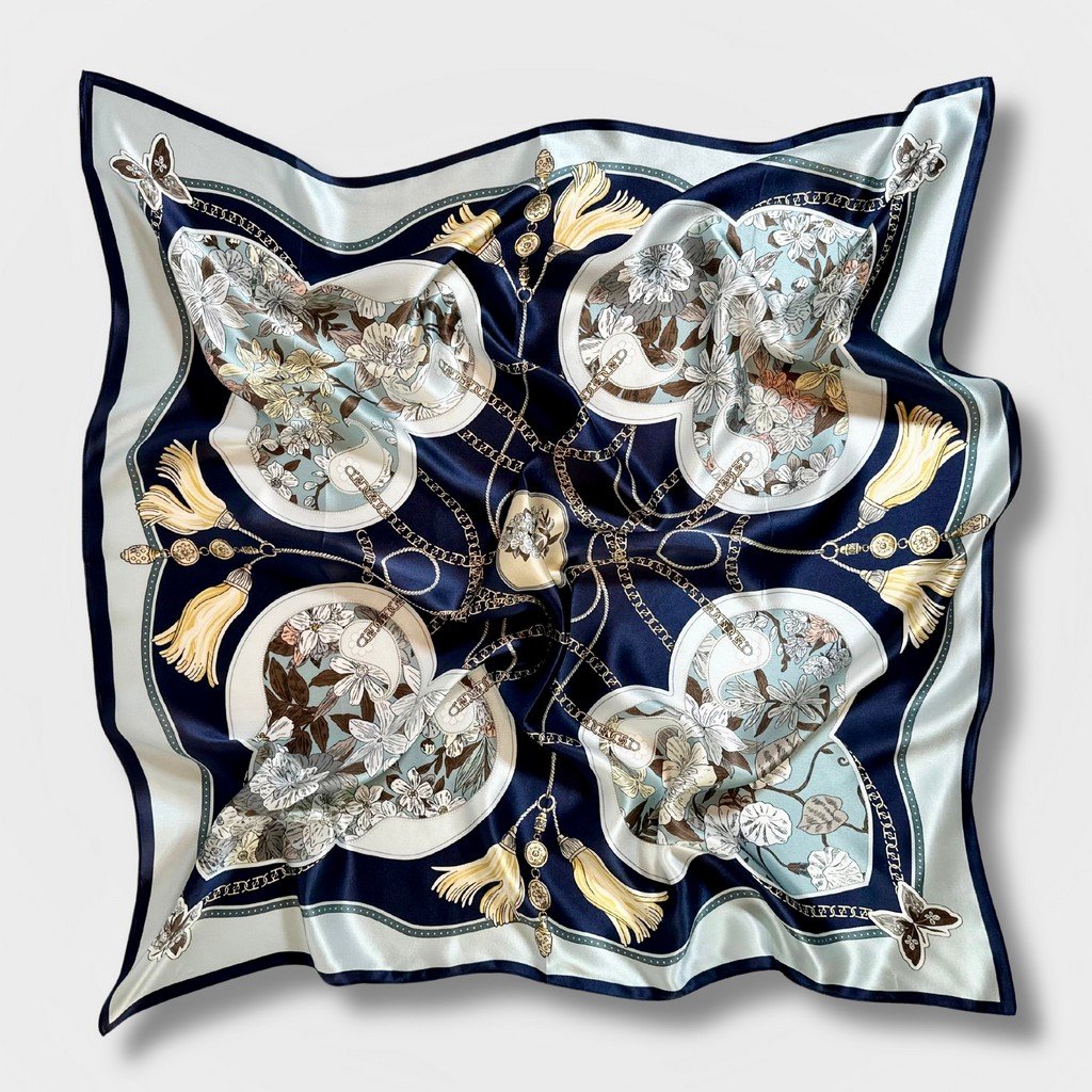 Silk Scarf Classical Overture (Blue)