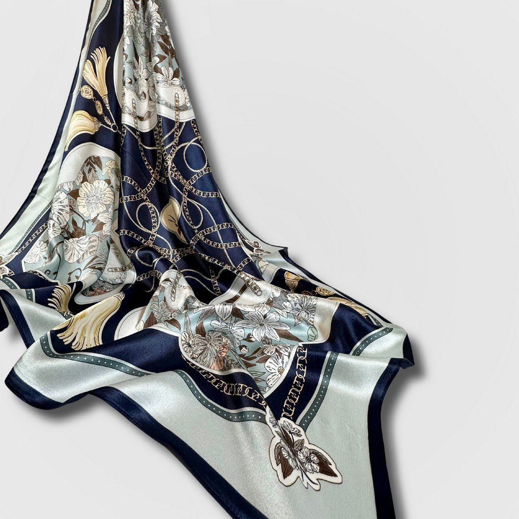 Silk Scarf Classical Overture (Blue)