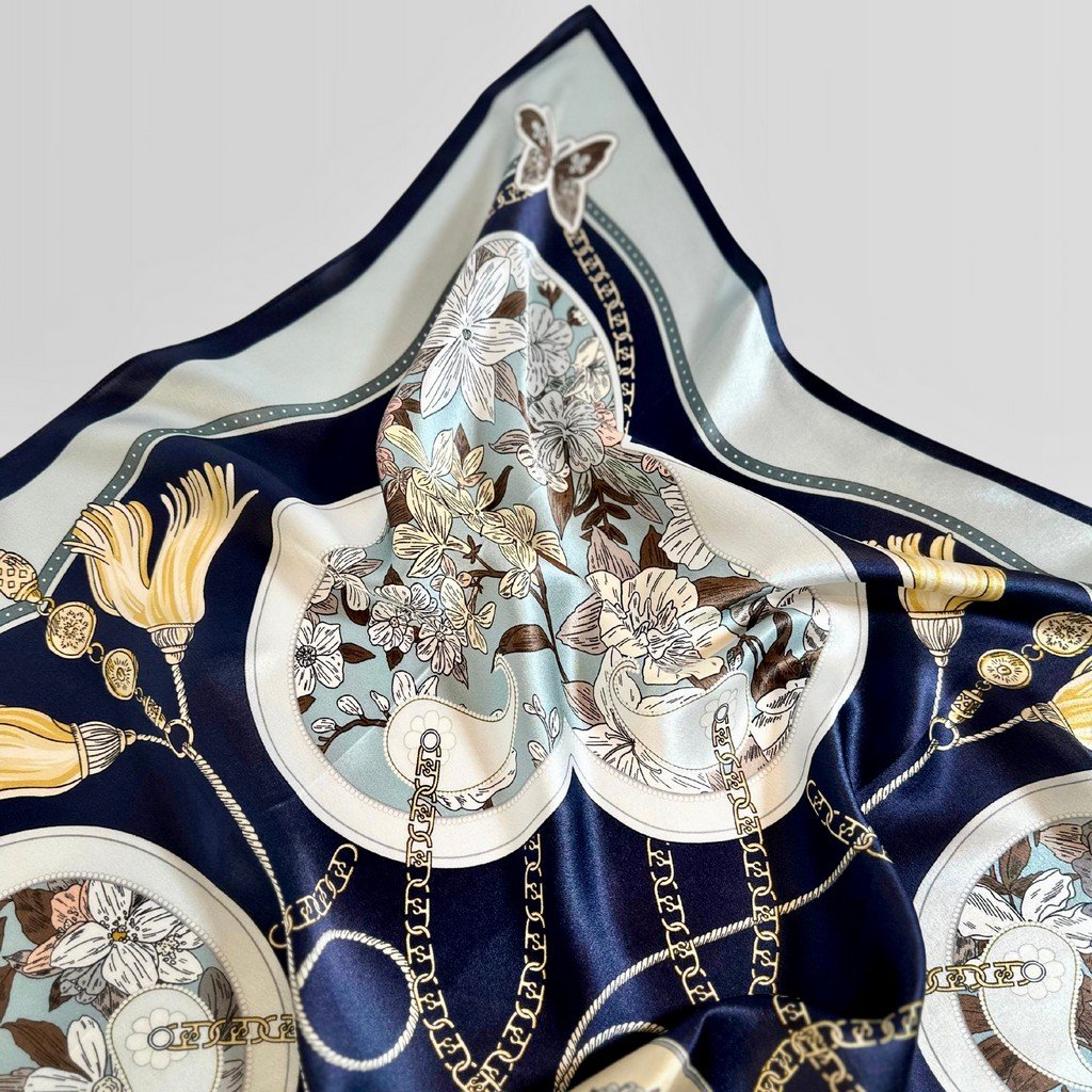 Silk Scarf Classical Overture (Blue)