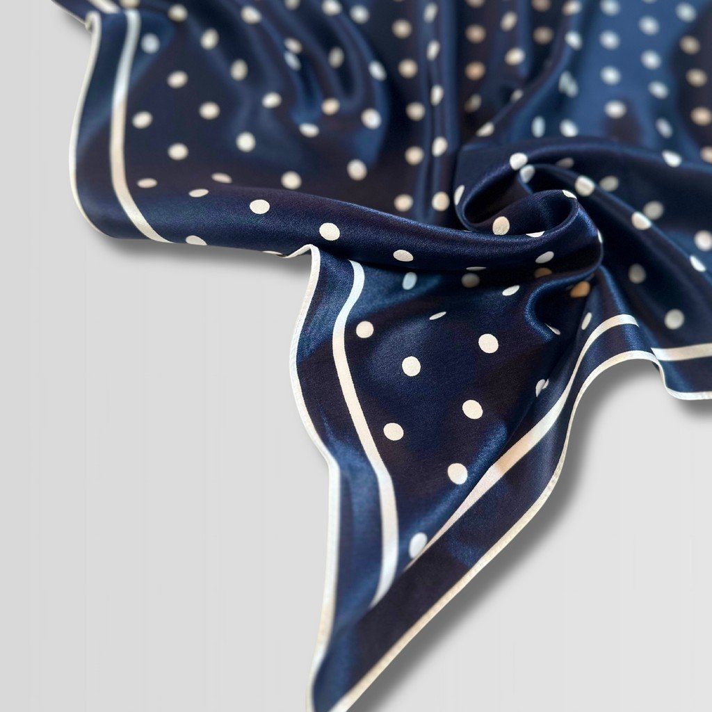 Silk Scarf Midnight Dark