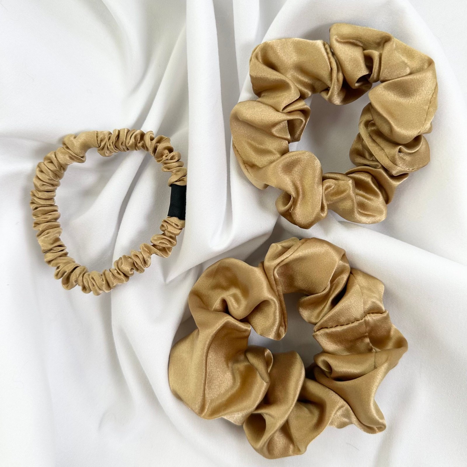 Silk Scrunchie Gold