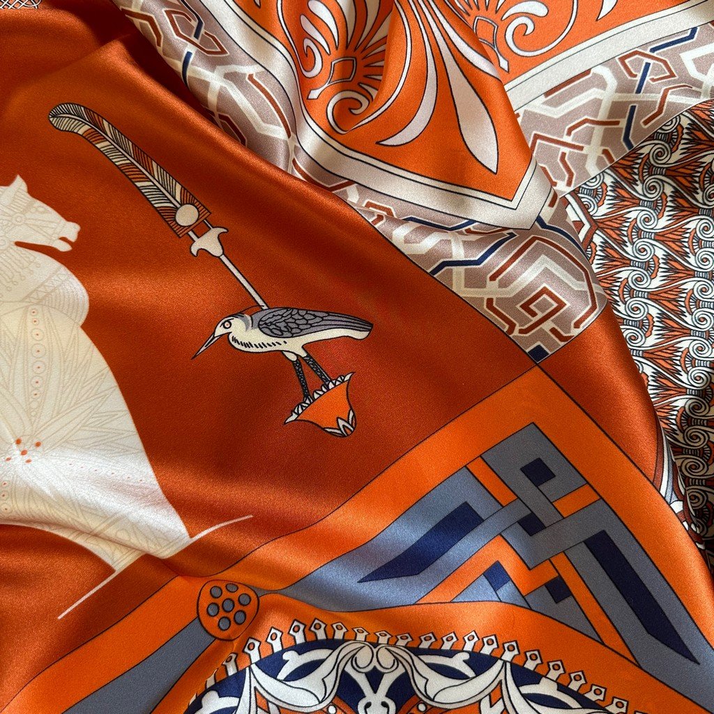 Silk Scarf Havana (Orange)