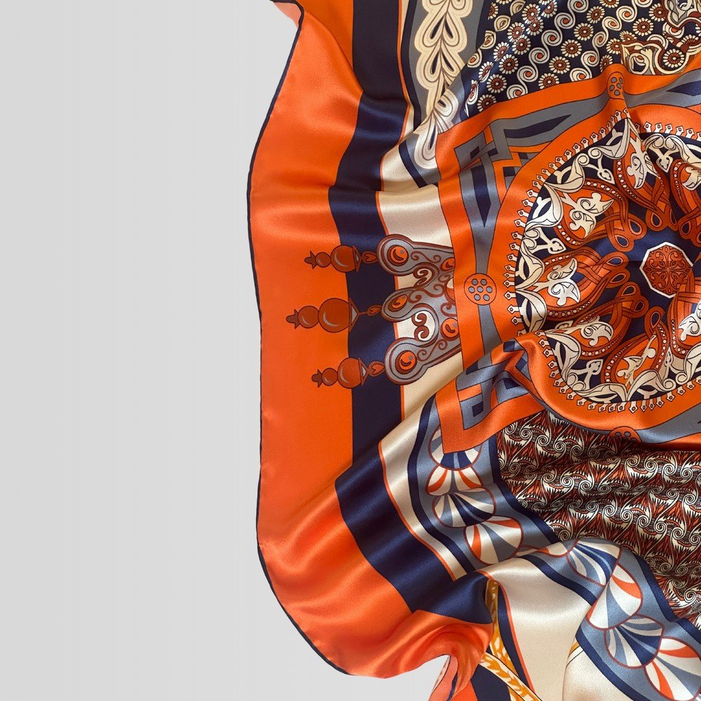 Silk Scarf Havana (Orange)