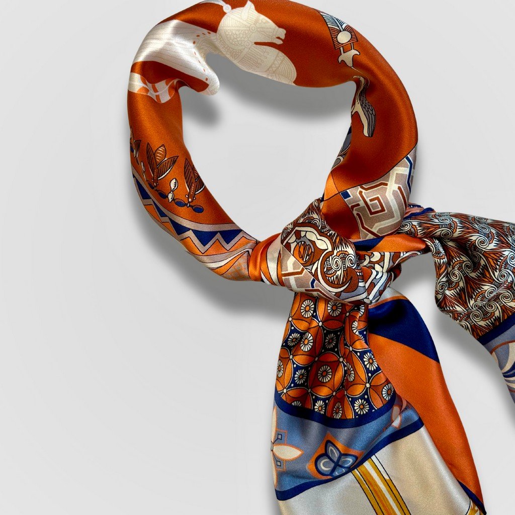 Silk Scarf Havana (Orange)
