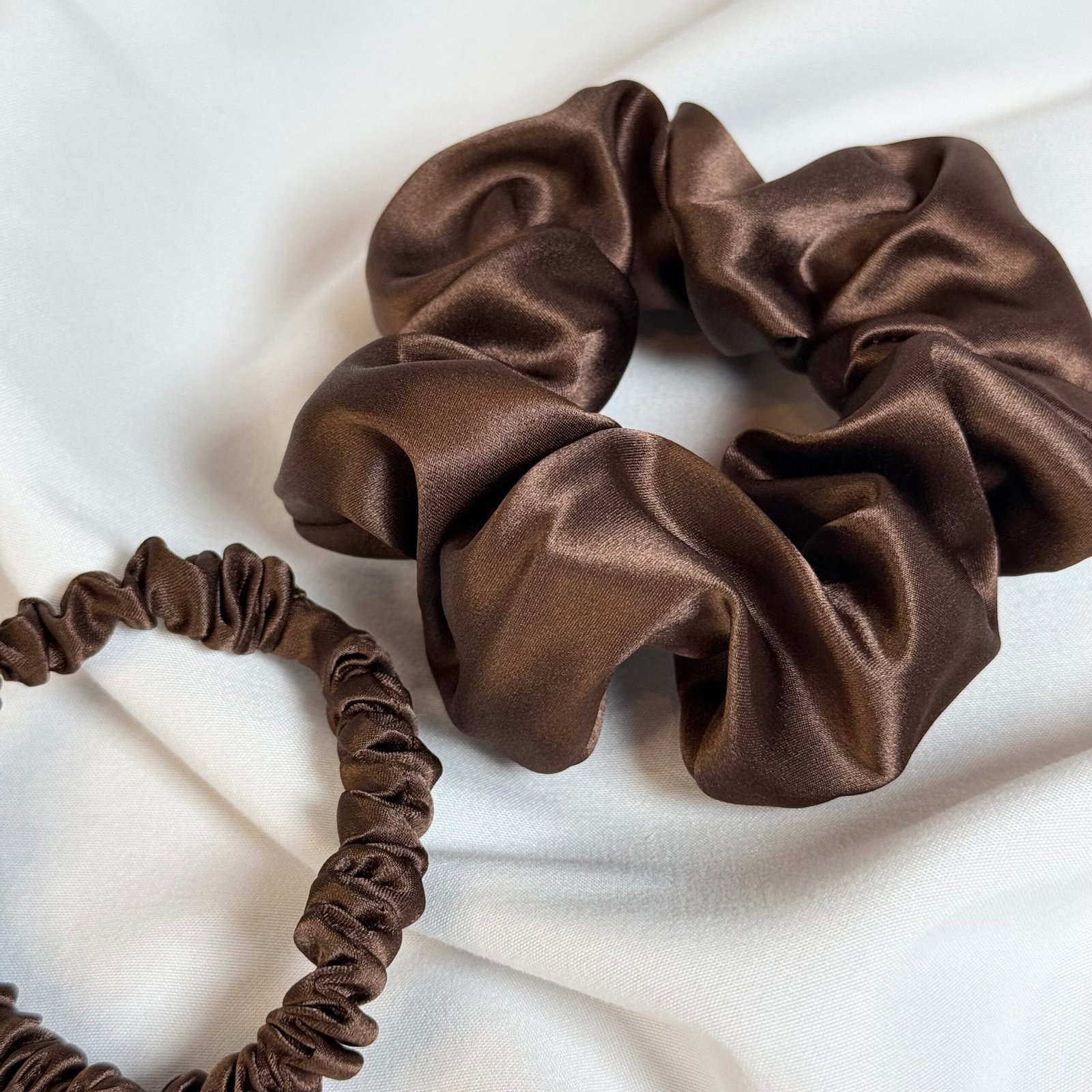 Silk Scrunchie Coffee