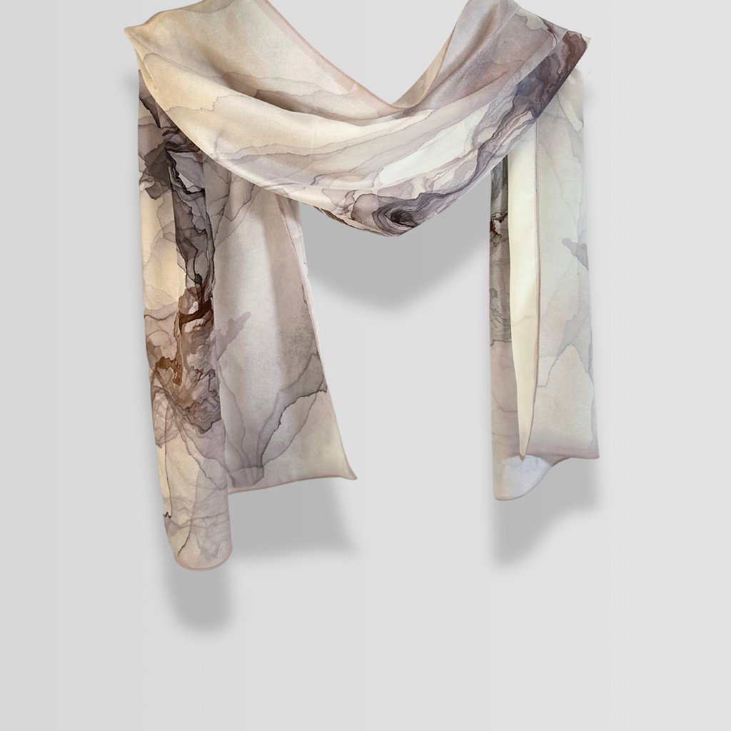 Silk Scarf Smoke