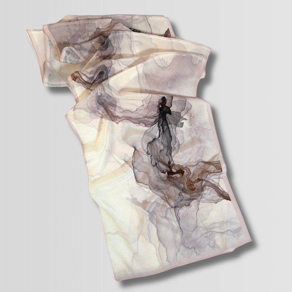 Silk Scarf Smoke
