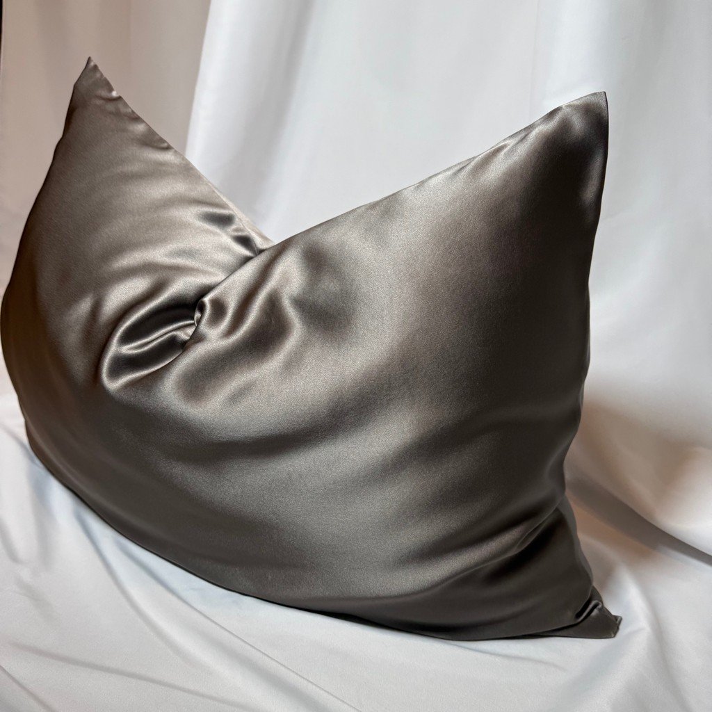 Silk Pillowcase Dark Grey