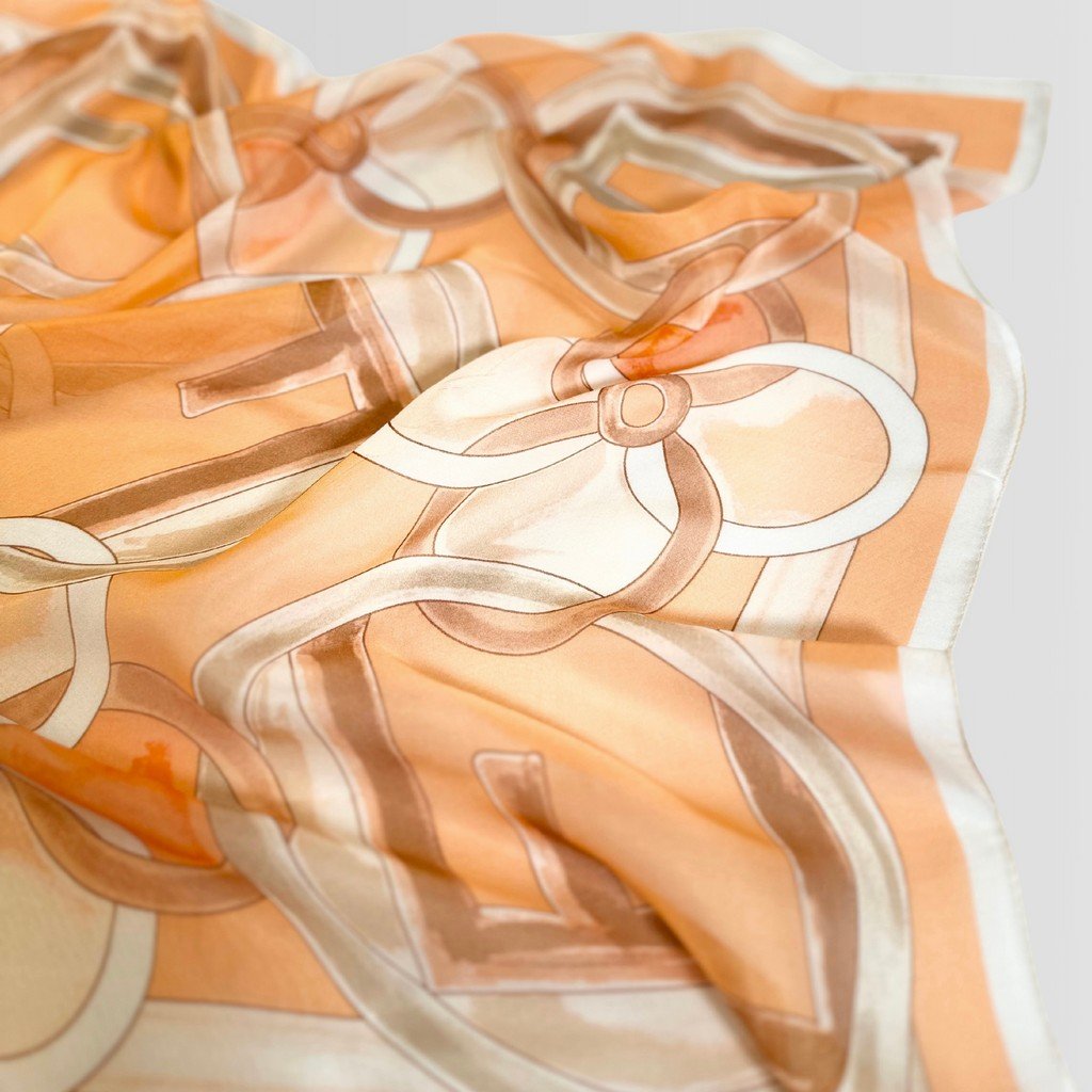 Silk Scarf Sweet Morning (Orange)