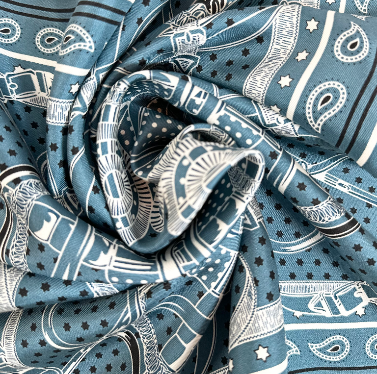 Silk Scarf Taste of Life